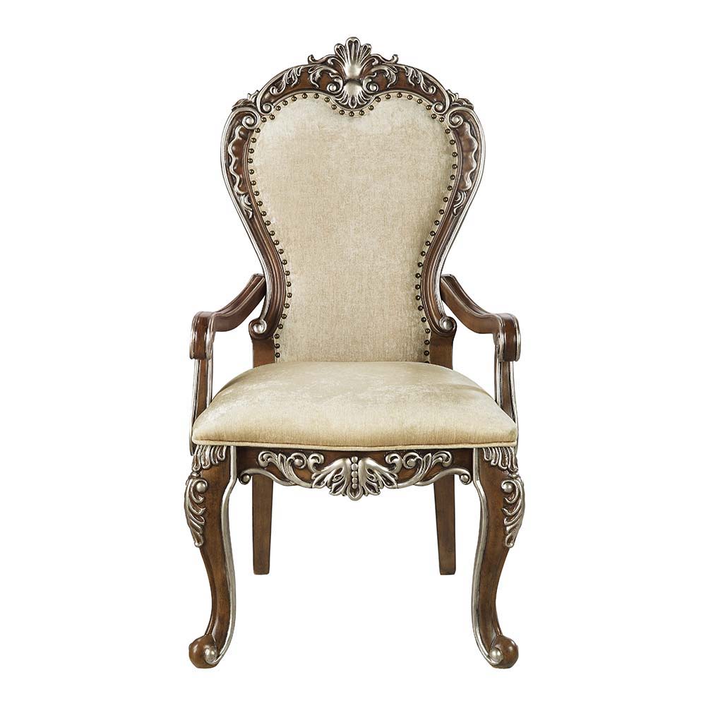 ACME Latisha - Dining Chair (Set of 2) - Antique Oak Finish | Meri Furniture
