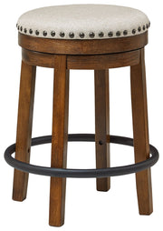 Signature Design by Ashley® Valebeck - Upholstered Swivel Stool | Meri Furniture