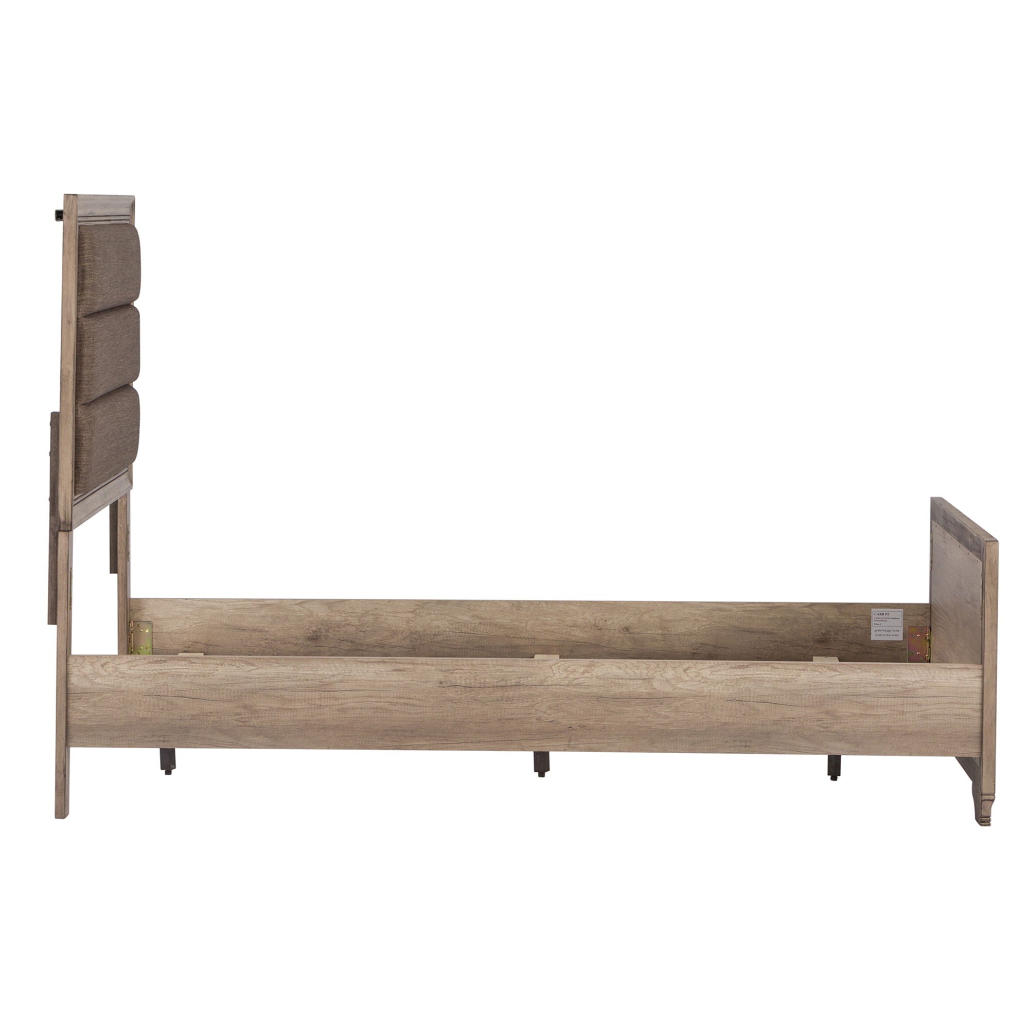 Sun Valley - Twin Upholstered Headboard & Footboard - Light Brown