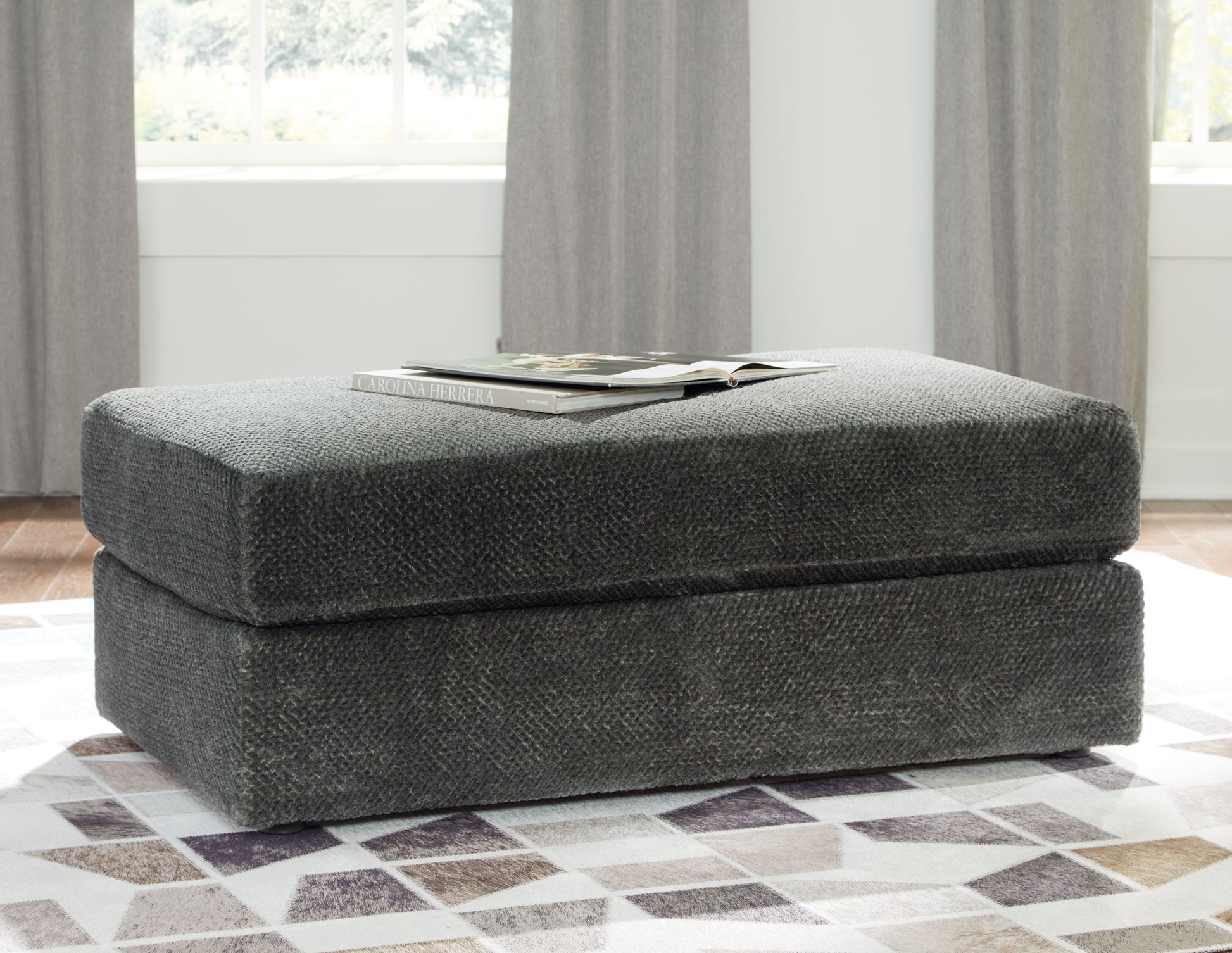 Signature Design by Ashley® Karinne - Oversized Accent Ottoman | Meri Furniture
