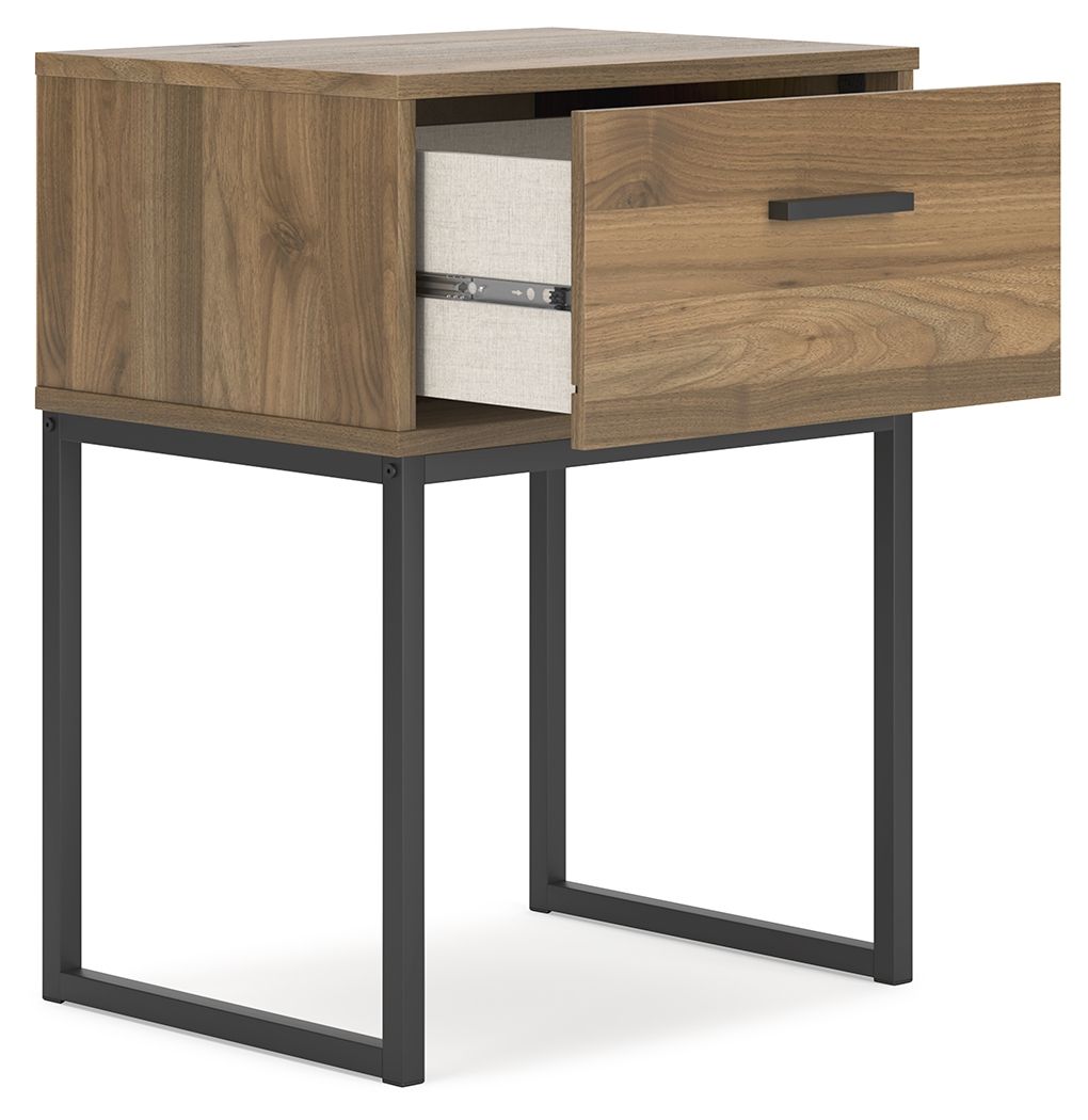 Signature Design by Ashley® Deanlow - Honey - One Drawer Night Stand | Meri Furniture