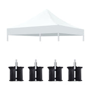Canopy Replacement Top With 4 Pack W8 Bags, Pop Up Tent Cover Only, Frame Not Included