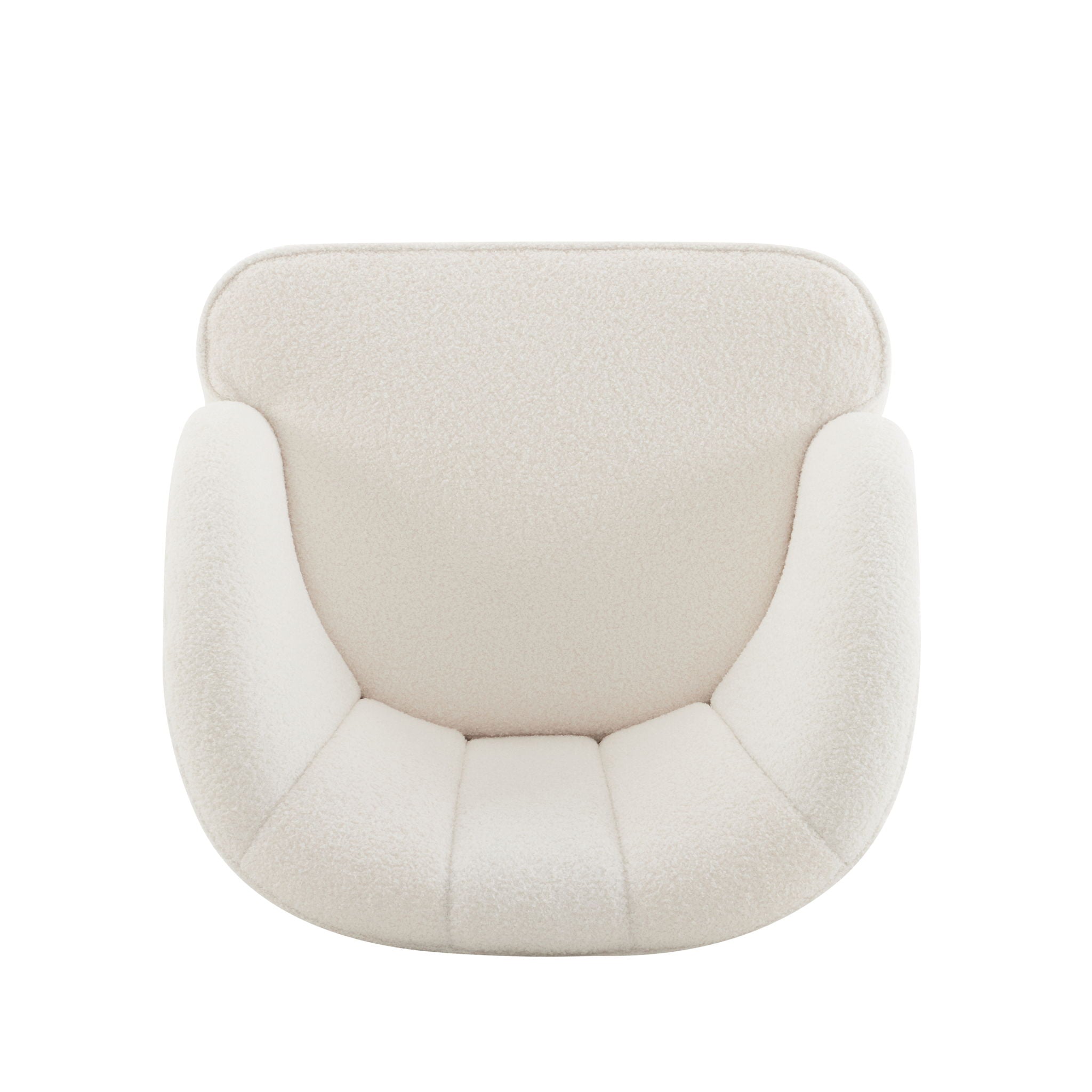 Elegant Upholstered Barrel Accent Chair With Wooden Legs