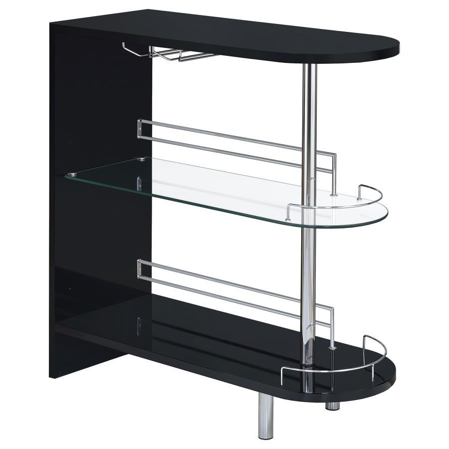 Coaster Fine Furniture Adolfo - Rectangular 2-Tier Home Bar Table | Meri Furniture
