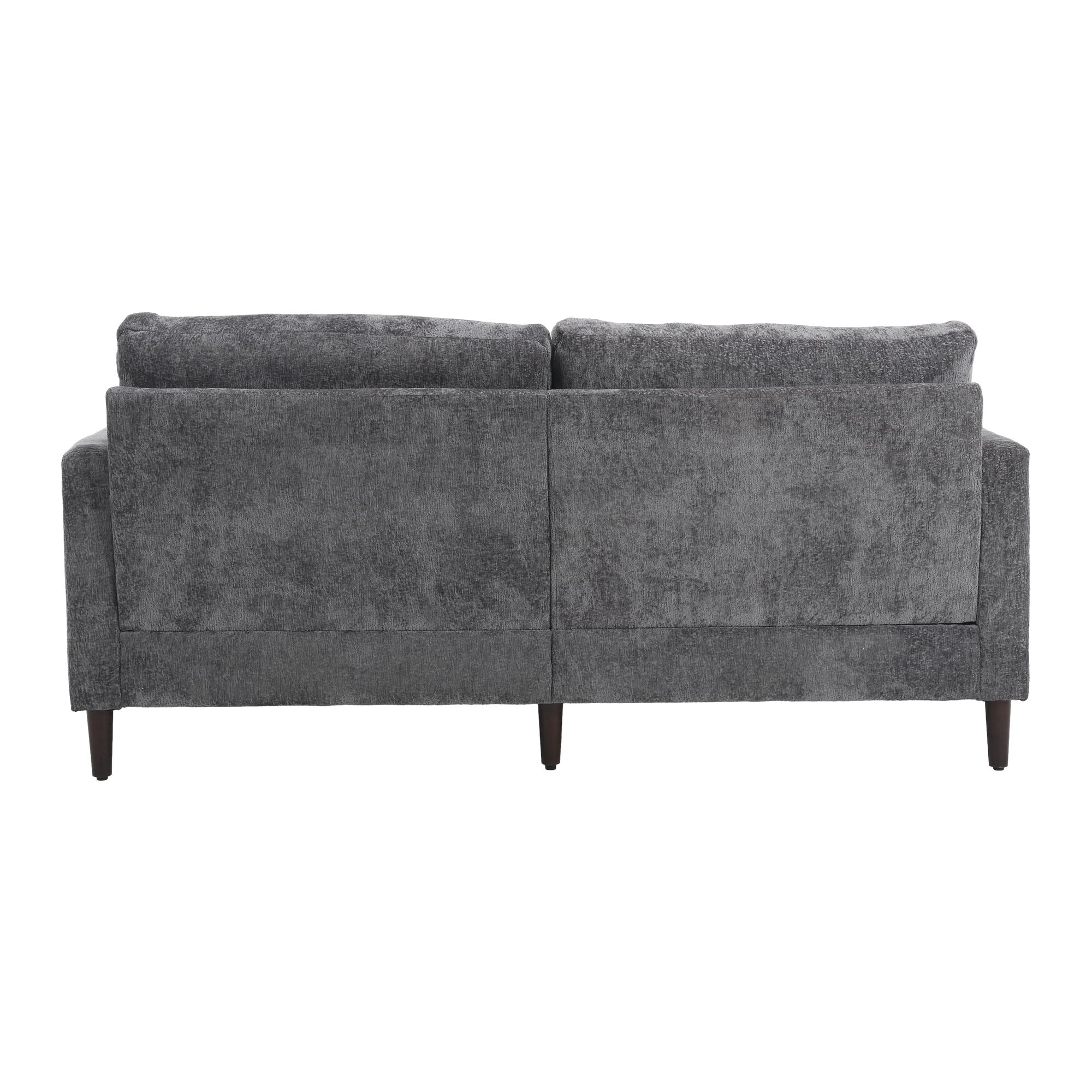 Mid Century Modern Fabric Loveseat Sofa, 2 Seat Upholstered Couch