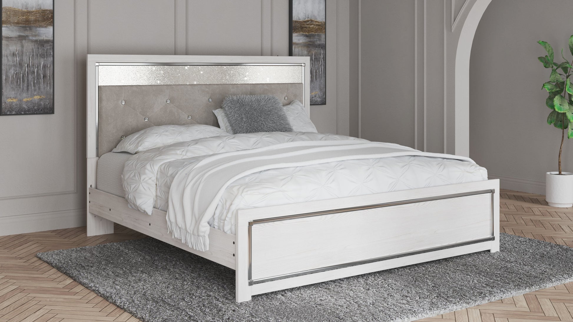 Signature Design by Ashley® Altyra - Panel Bed | Meri Furniture