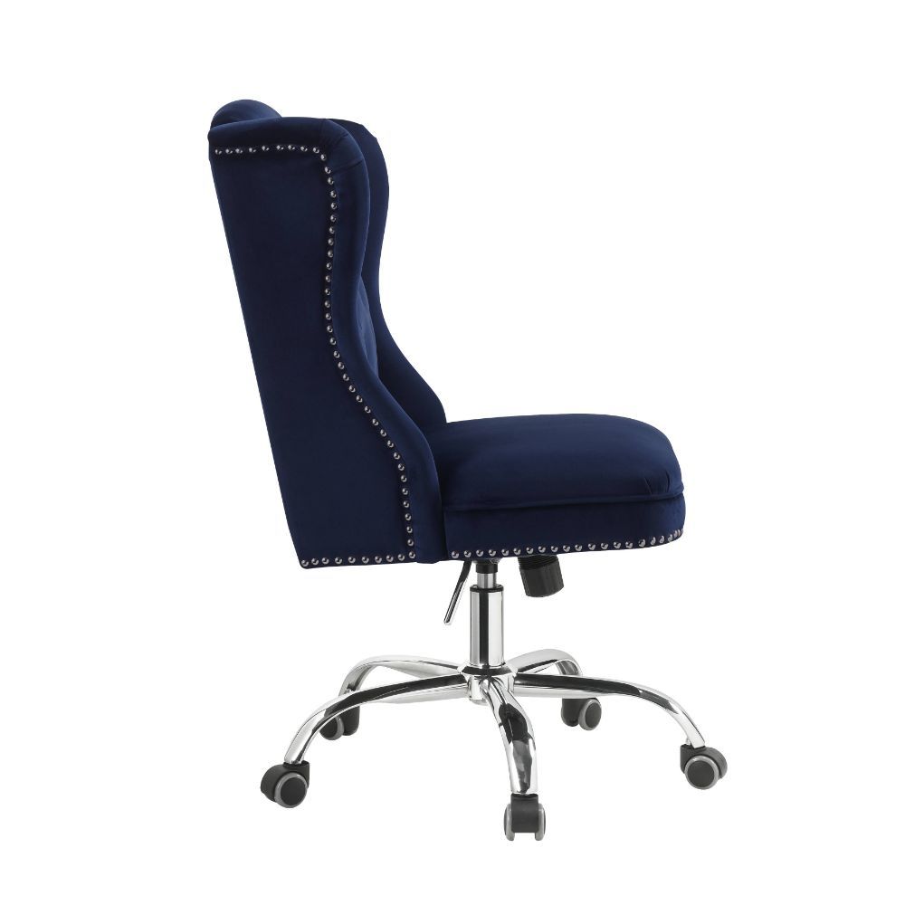 ACME Jamesia - Office Chair - Midnight Blue Velvet | Meri Furniture