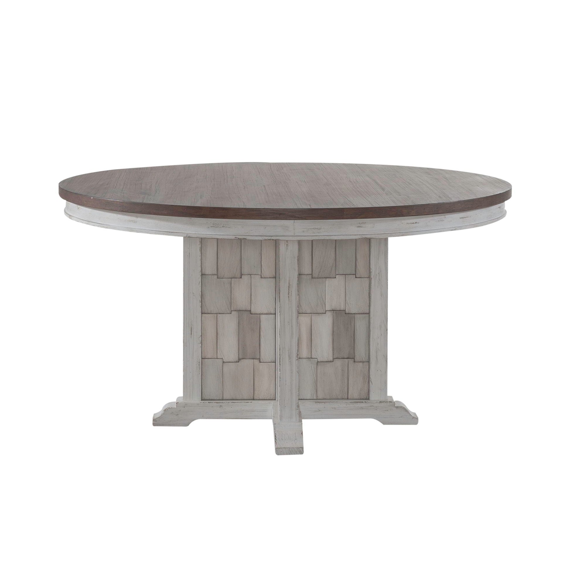 Liberty Furniture River Place - Pedestal Table Set - White | Meri Furniture