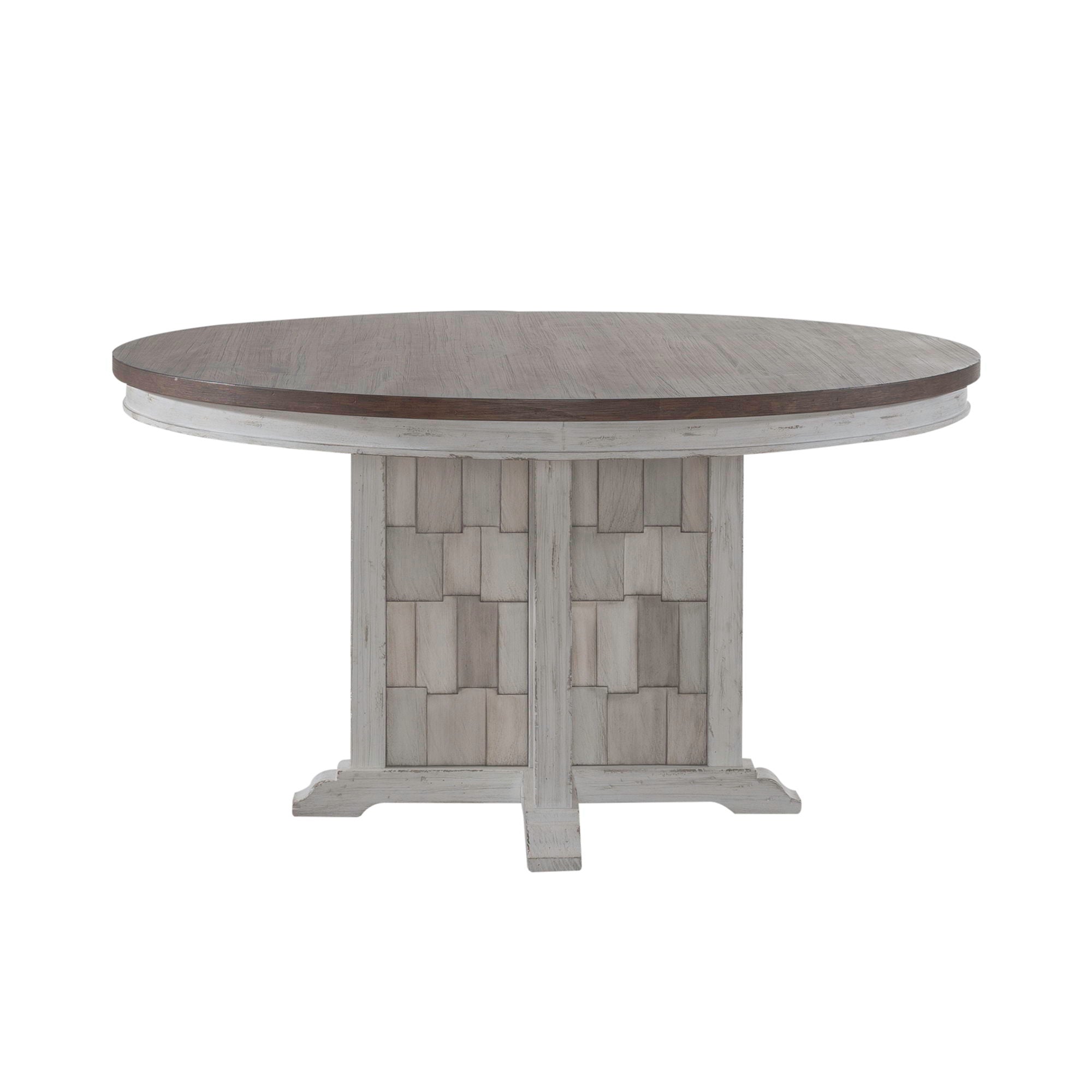 Liberty Furniture River Place - Pedestal Table Set - White | Meri Furniture