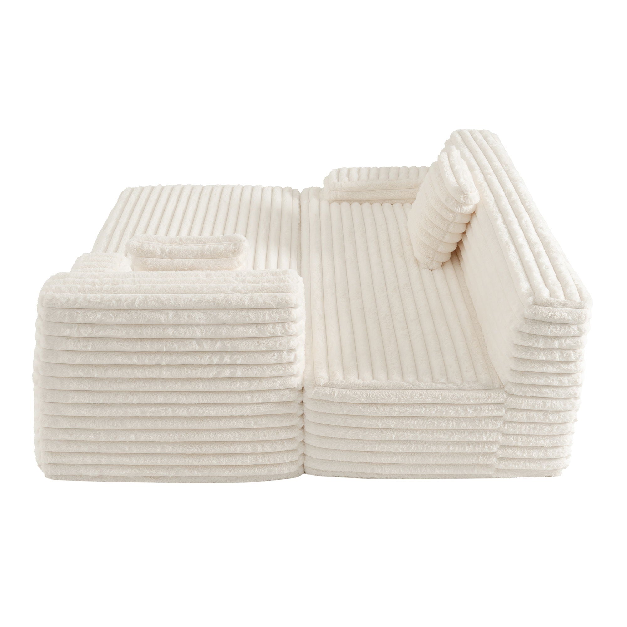 Cloud Sectional Sofa Upholstered Couch Free Combined Sofa