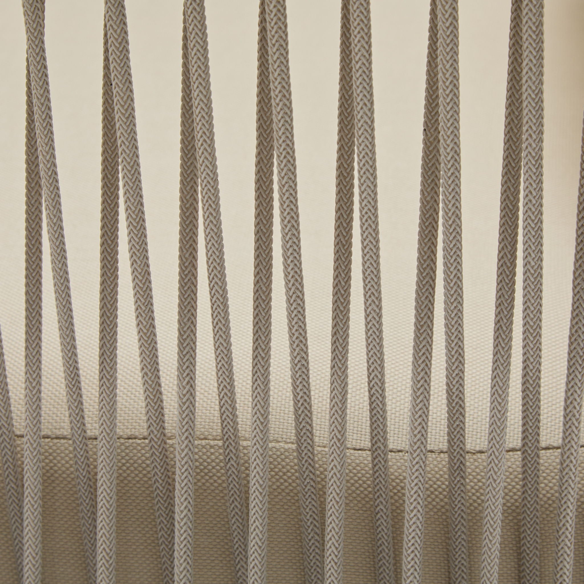 Modern Curved Aluminum Lounge Chair With Stylish Rope Weave Design And Cushioned Comfort For Outdoor