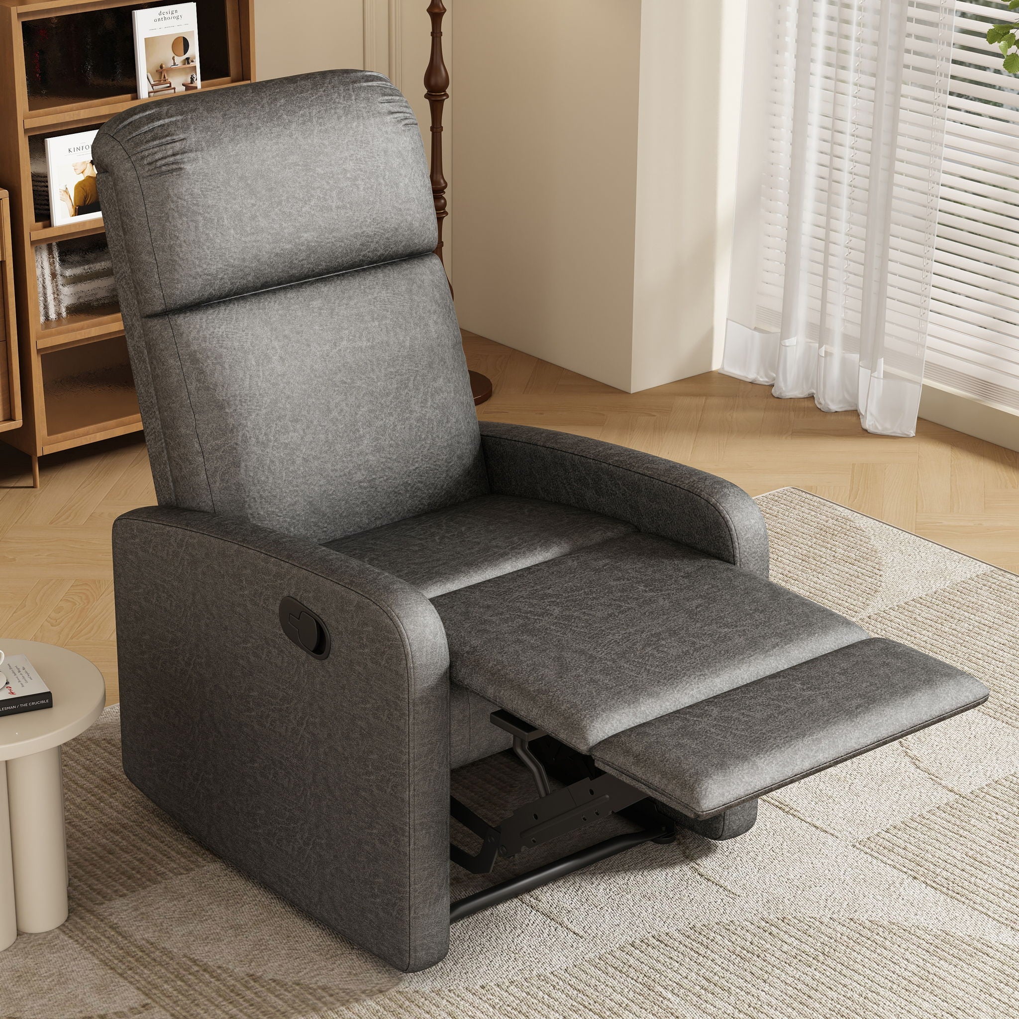 Modern Recliner Manual, Home Theater Chair With Adjustable Backrest