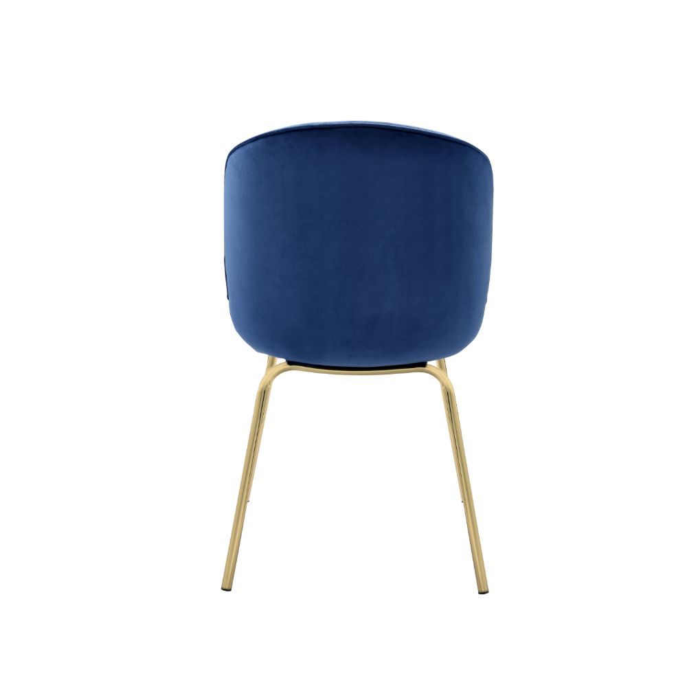 KD, Side Chair (High Back) • Stationary Seat: Standard Dining Height • Padded SEAT & BACK: Velvet (Solid Pattern) • NO Apron • Padded Backrest: Wingback Style • Seat Construction: Wood+Foam (Molding) • Metal Spindle Leg: Nickel Finish • Armless