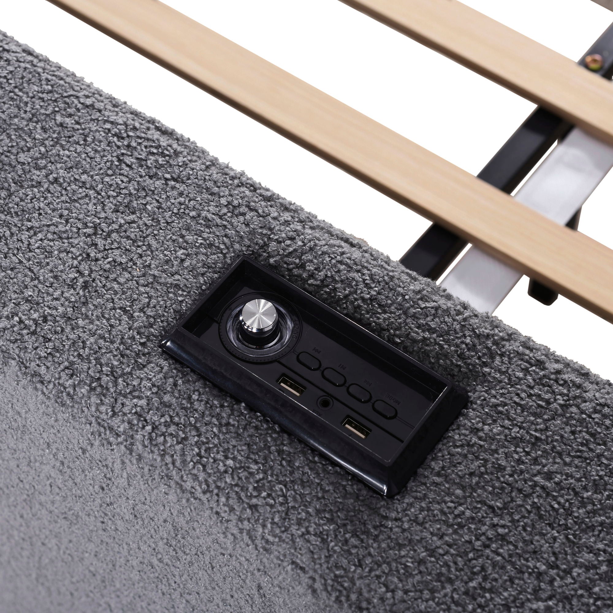 Upholstered Daybed With Storage Armrests, Trundle And Latest Integrated Bluetooth Audio System