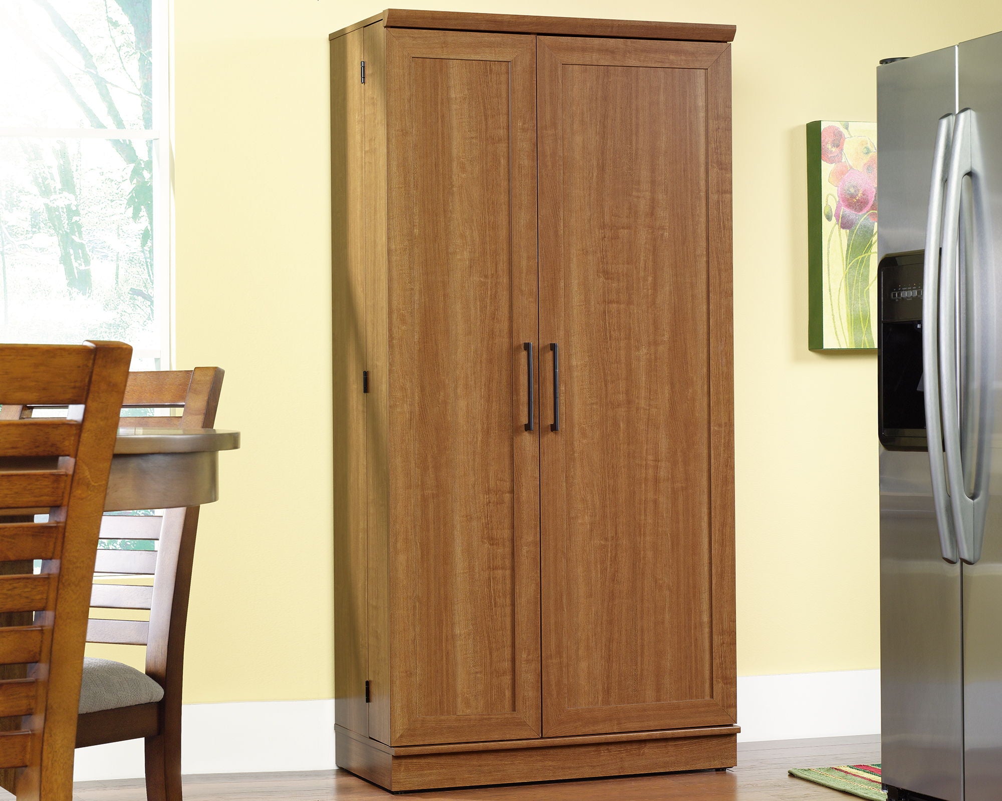 Storage Cabinet in Sienna Oak