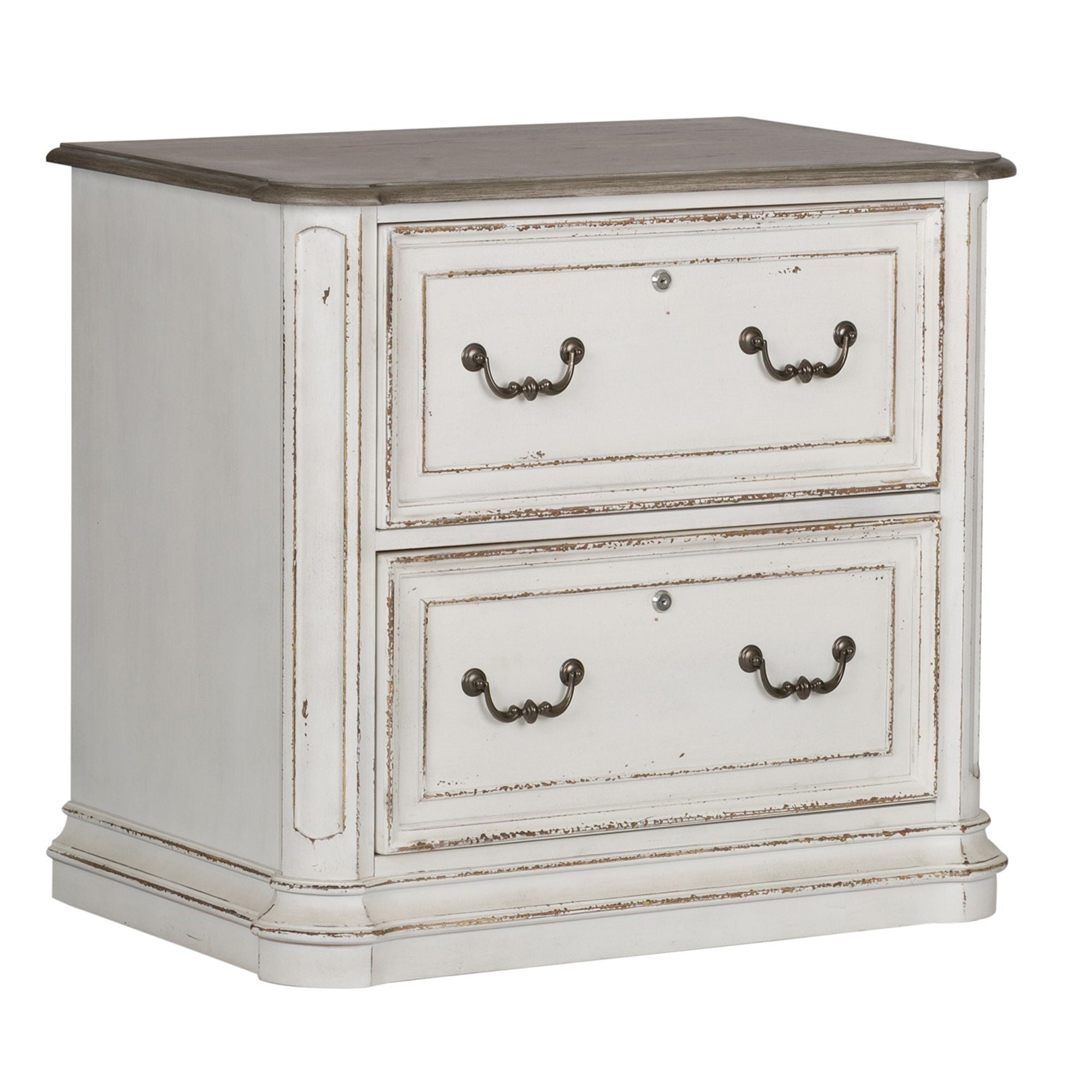 Liberty Furniture Magnolia Manor - Jr Executive Media Lateral File - White | Meri Furniture