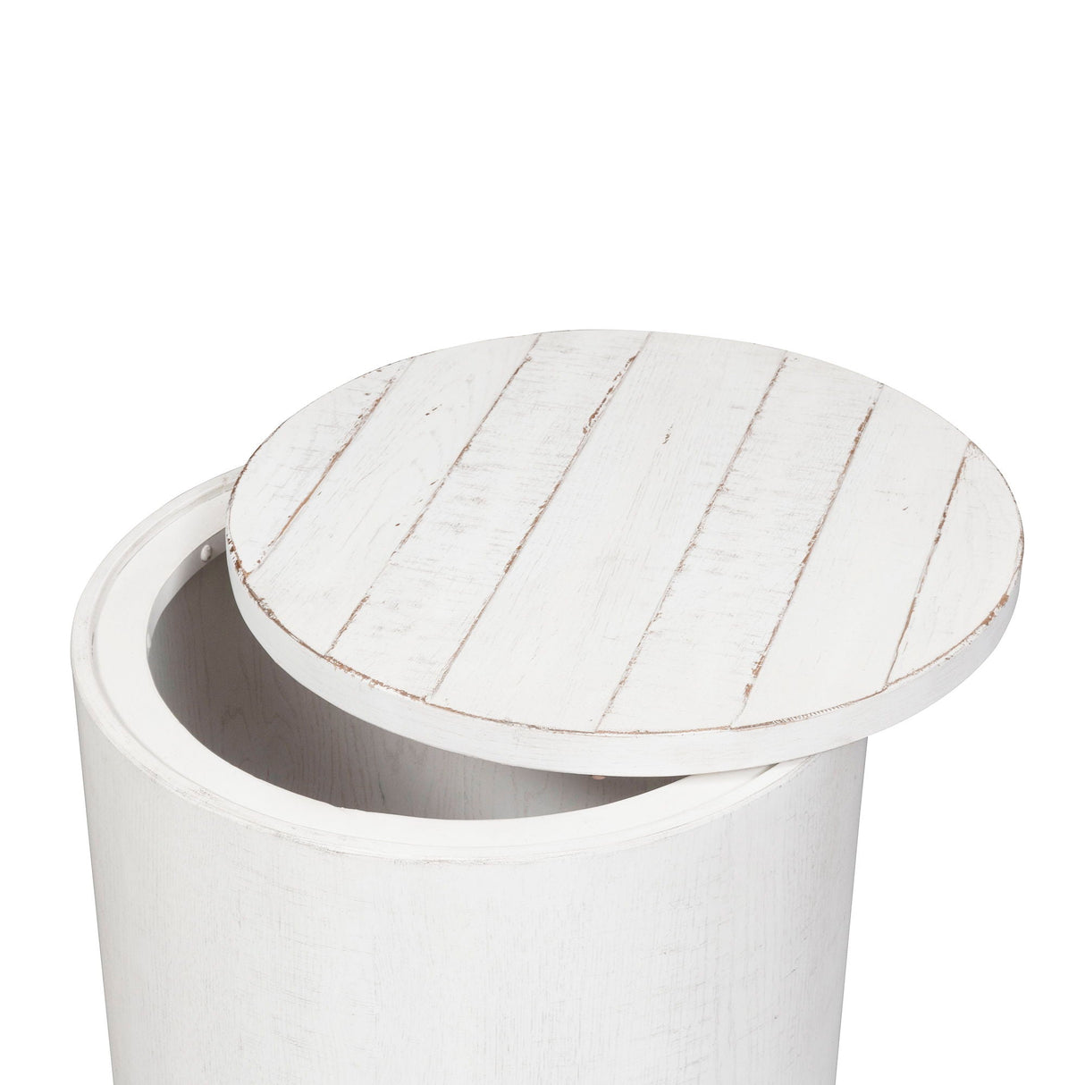 Liberty Furniture Modern Farmhouse - Drum End Table | Meri Furniture