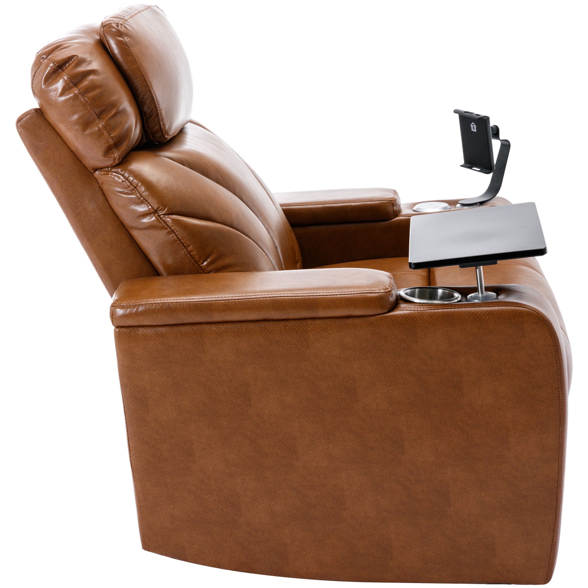 Power Motion Recliner Electric Power Recliner With USB Charging Port, Hidden Arm Storage, Convenient Cup Holder And Bluetooth Speaker