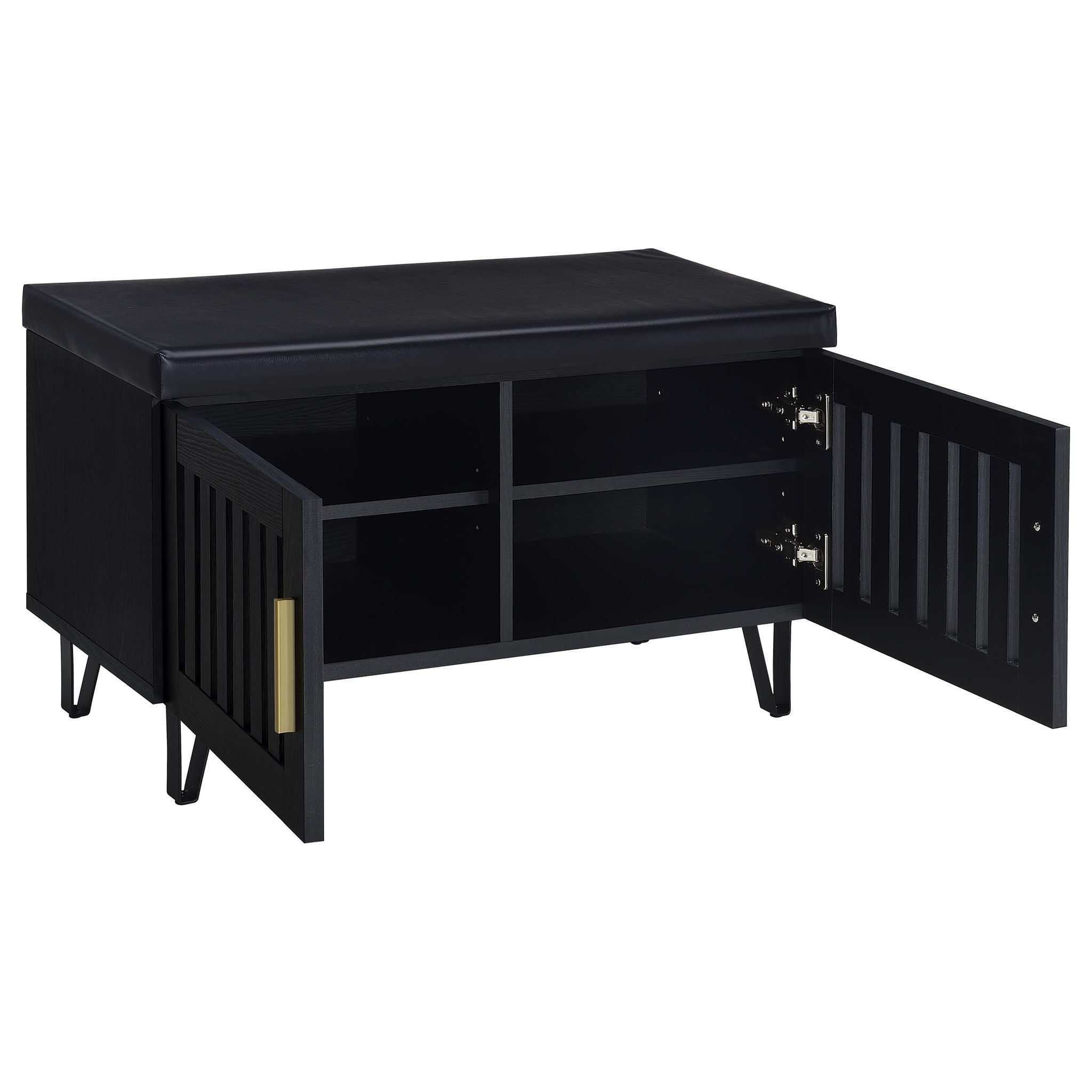 Clackamas - 2 Door Storage Bench With Padded Seat
