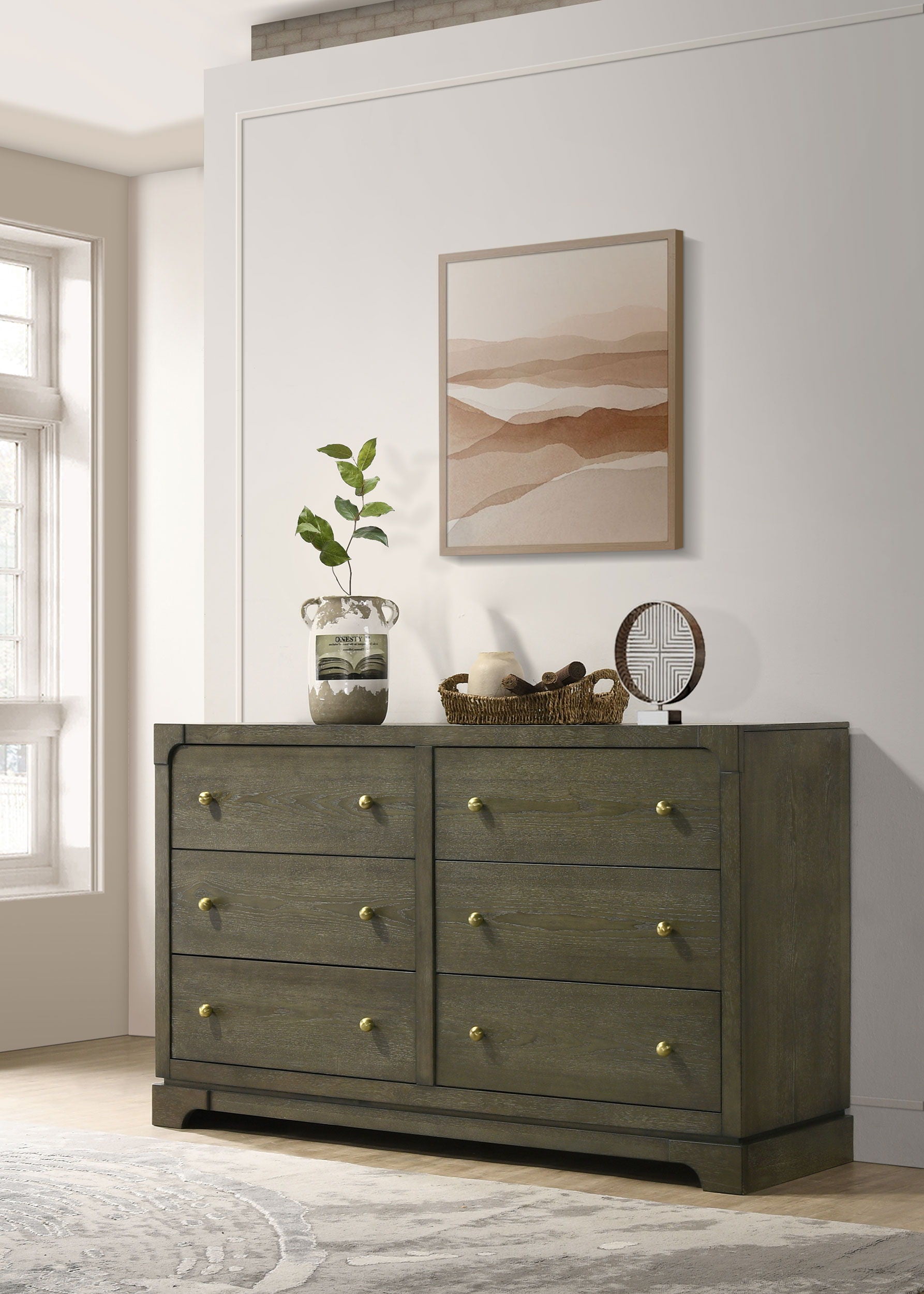 Coaster Fine Furniture Gran Park - 6-Drawer Dresser Cabinet - Dark Cocoa | Meri Furniture