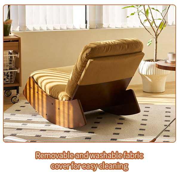 Comfortable High-Quality Upholstery Glider Rocking Chair