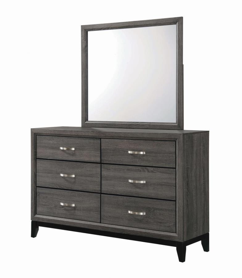 Coaster Fine Furniture Watson - 6-Drawer Dresser - Gray Oak | Meri Furniture