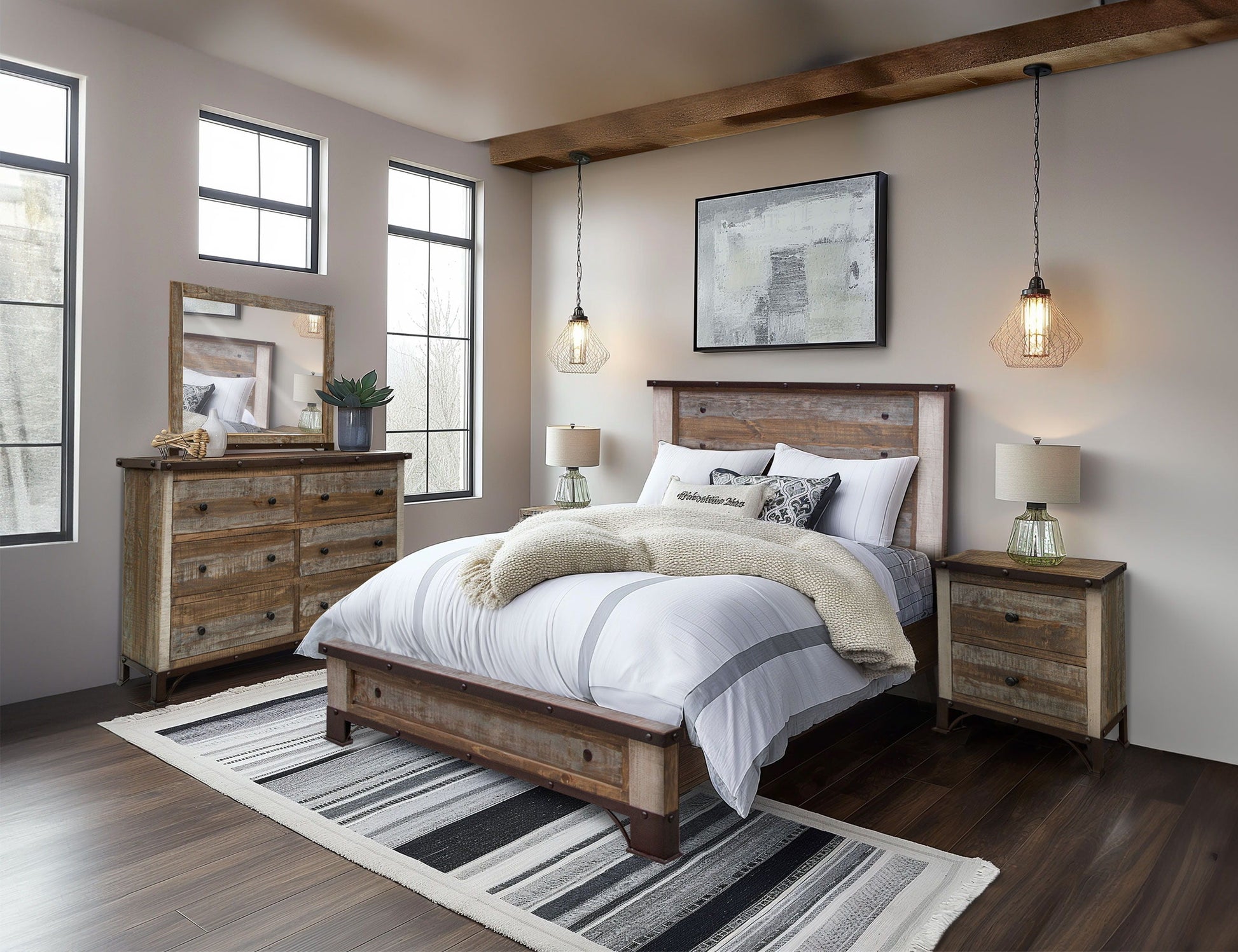 International Furniture Direct Antique - Nightstand | Meri Furniture