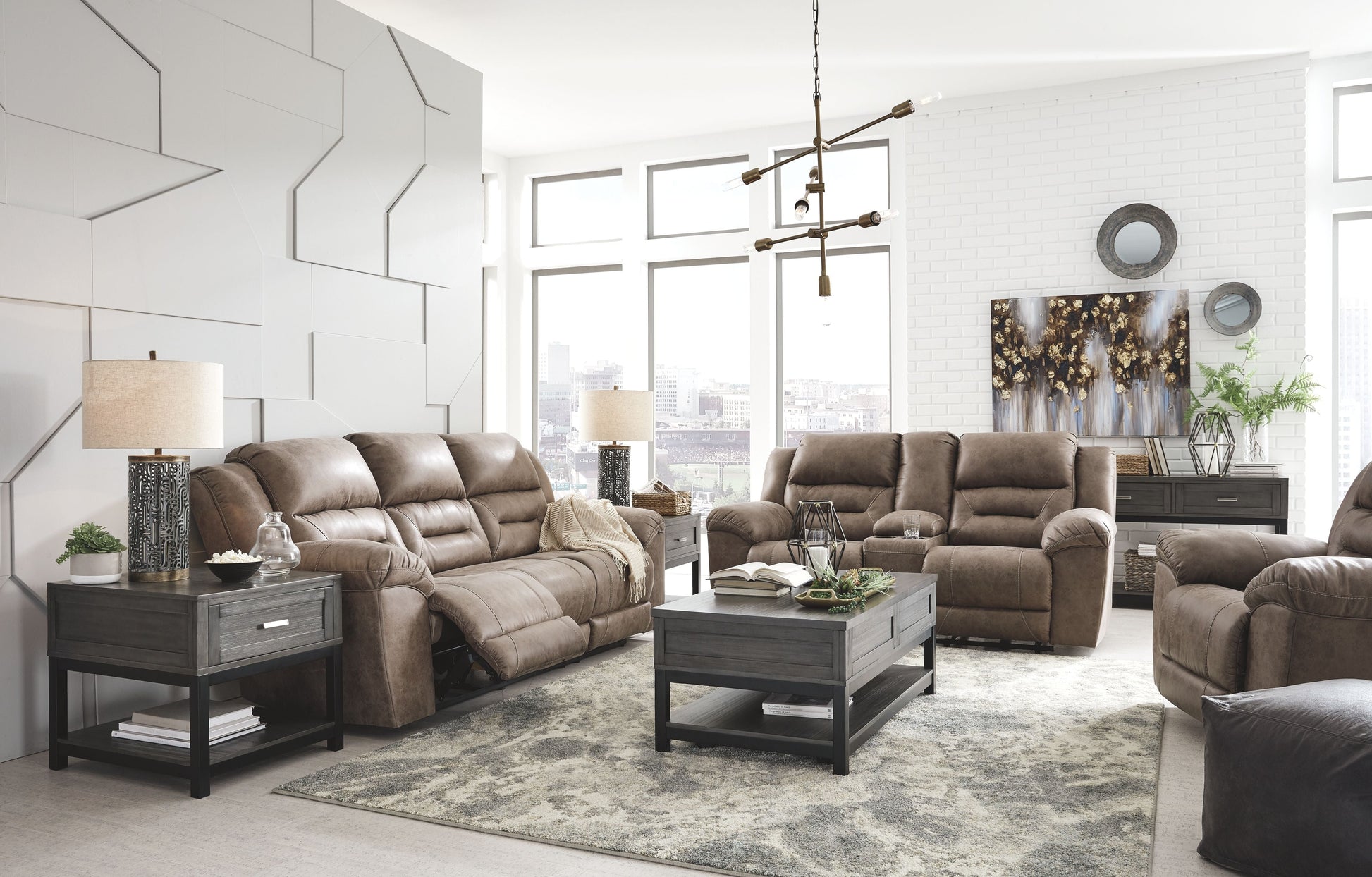 Signature Design by Ashley® Stoneland - Power Reclining Living Room Set | Meri Furniture