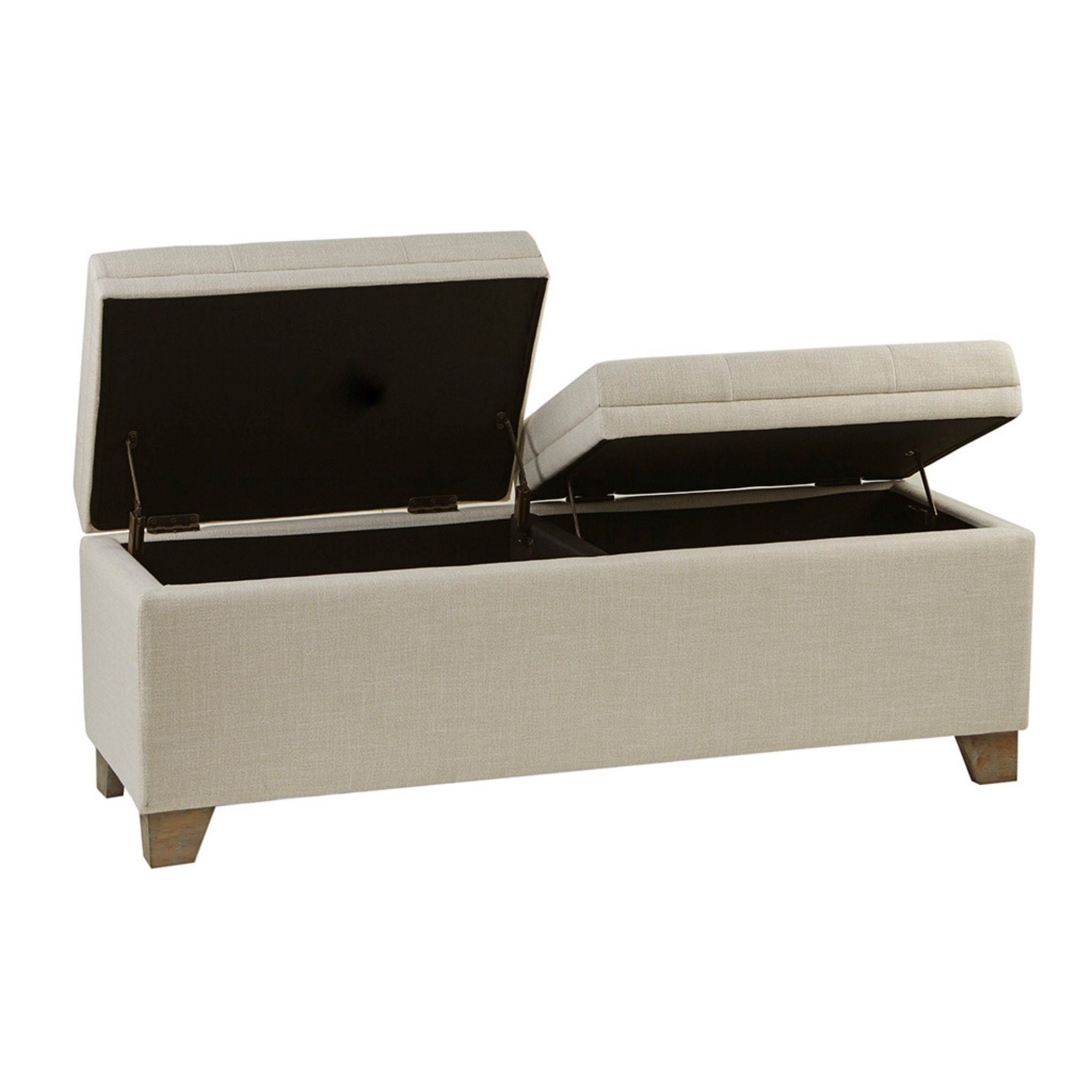 Soft Close Upholstered Storage Bench, Convenient Design