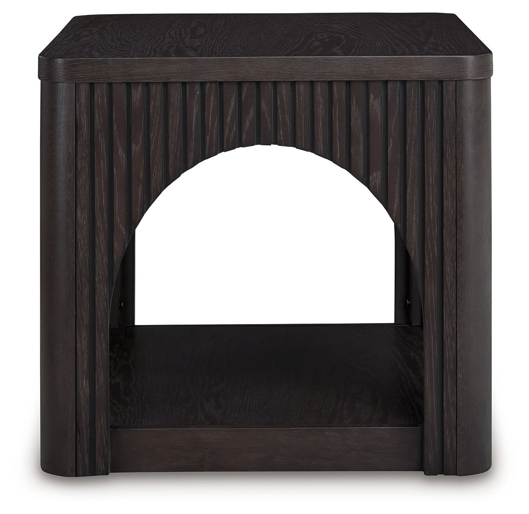 Signature Design by Ashley® Yellink - Black - Square End Table | Meri Furniture