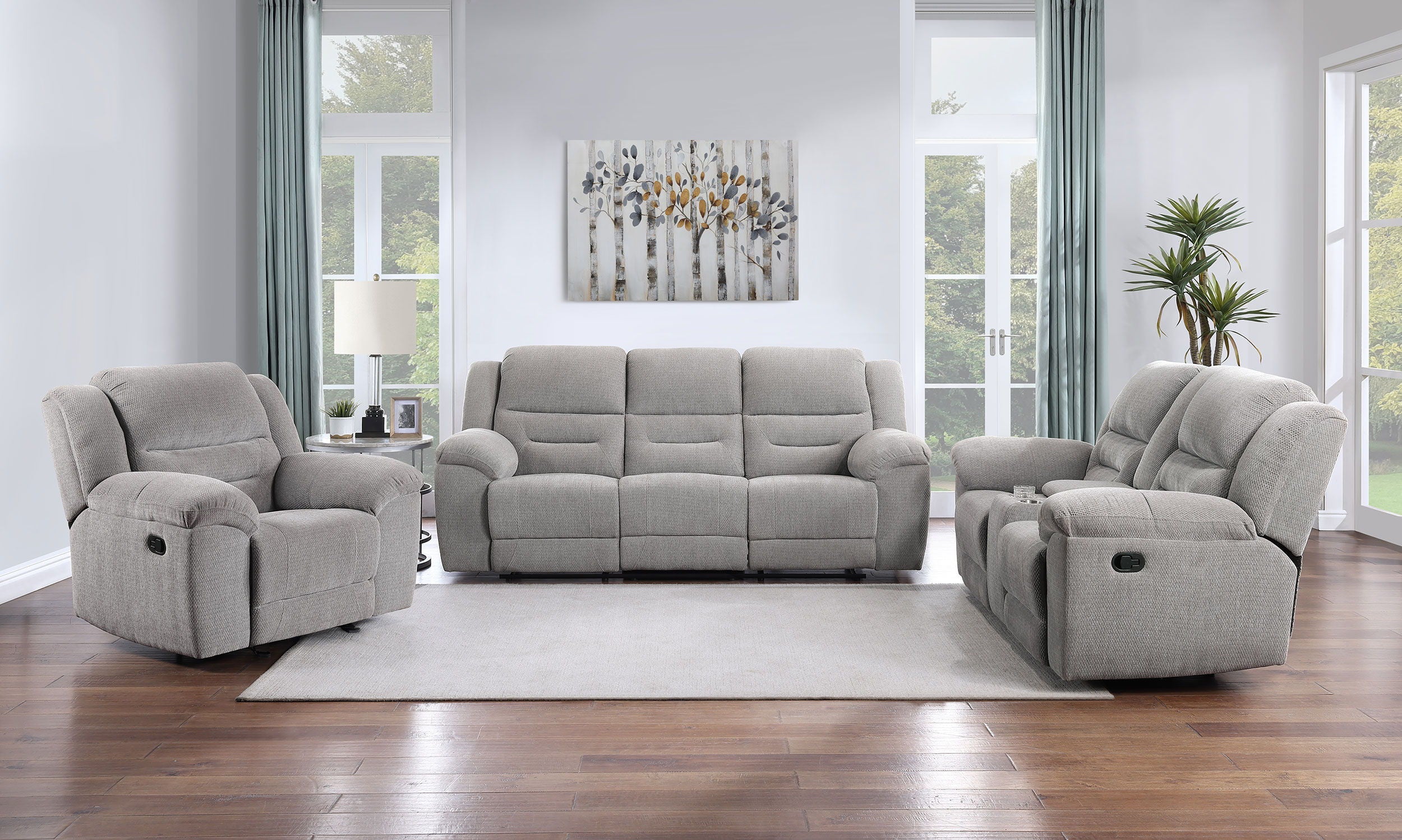 Coaster Fine Furniture Gilson - Chenille Upholstered Sofa Set | Meri Furniture