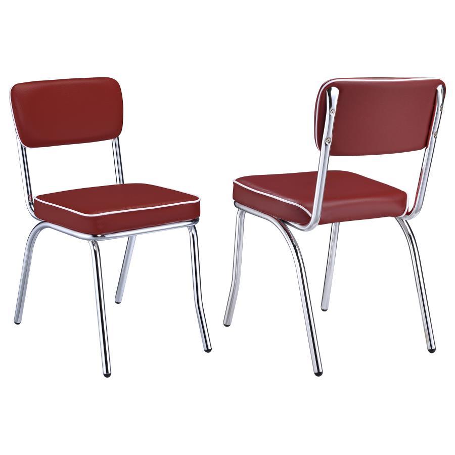 Coaster Fine Furniture Retro - Upholstered Dining Side Chair (Set of 2) | Meri Furniture