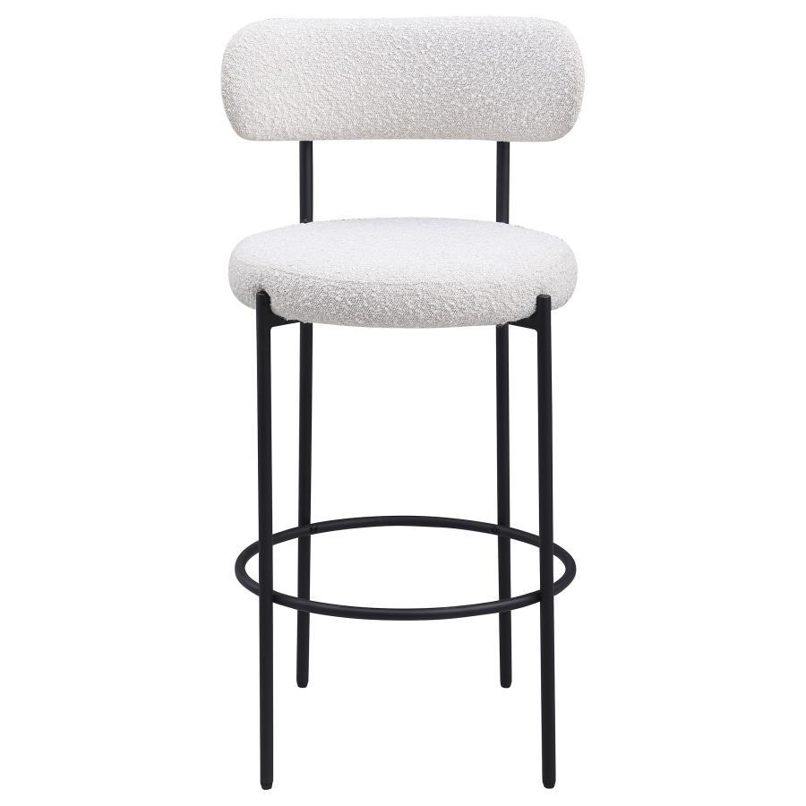 Coaster Fine Furniture Viola - Boucle Upholstered Bar Stool (Set of 2) | Meri Furniture