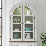 Liberty Furniture River Place - Curio Hutch - White | Meri Furniture