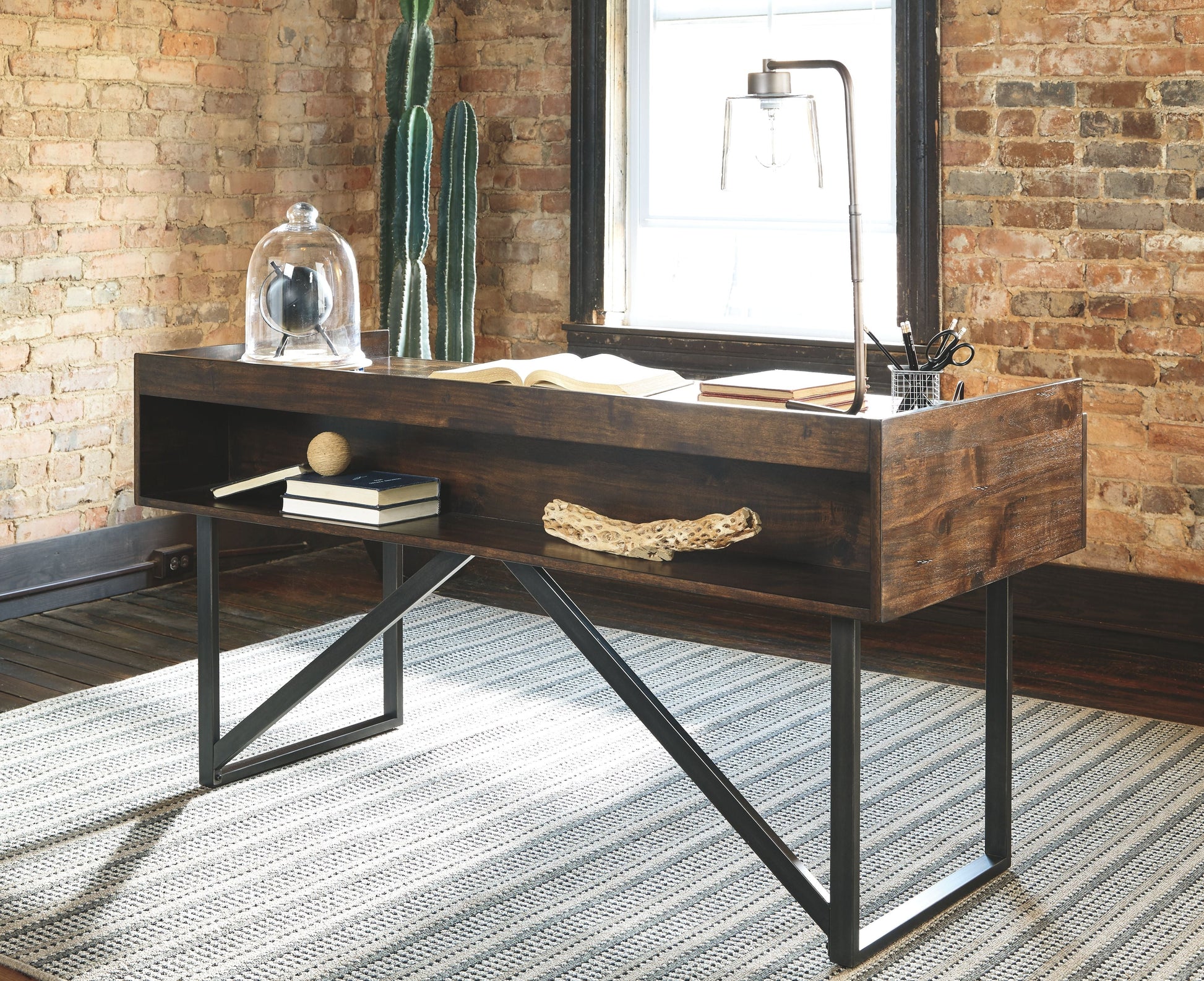Ashley Furniture Starmore - Brown - Home Office Desk | Meri Furniture