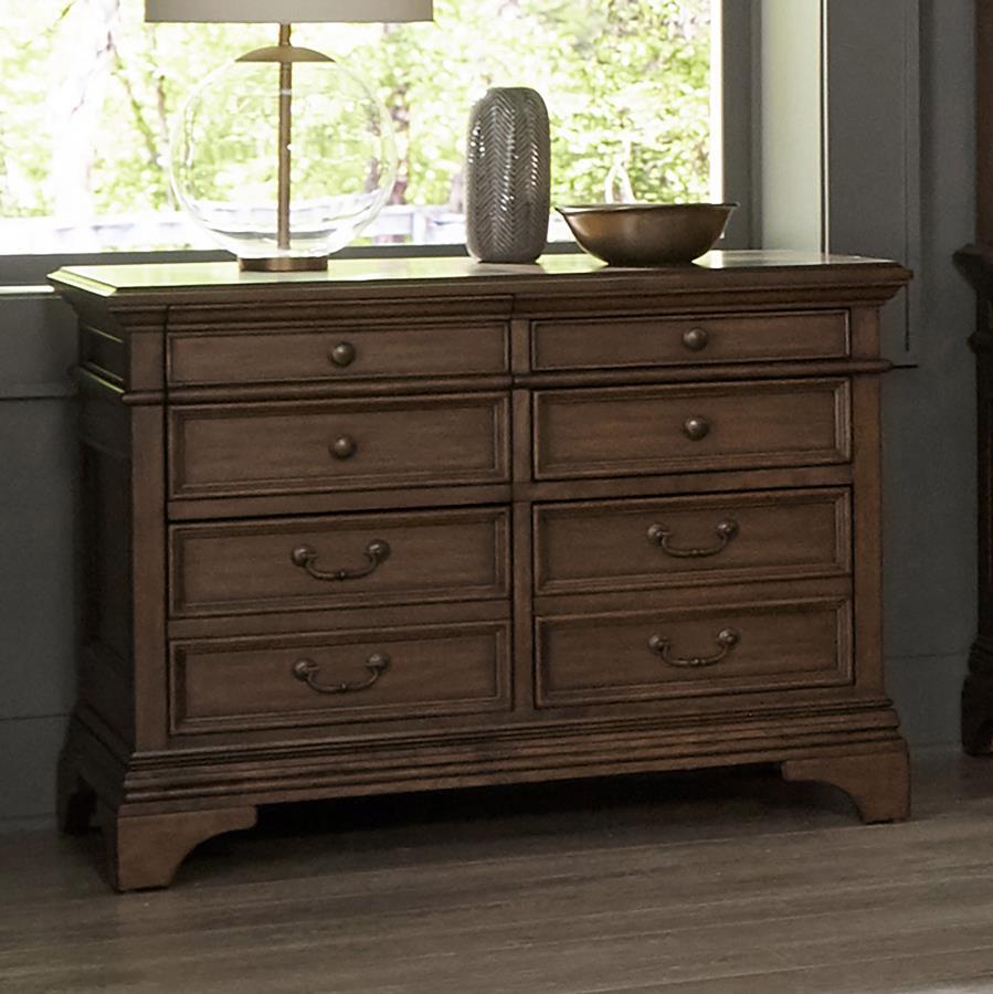 Coaster Fine Furniture Hartshill - 5-Drawer Home Office File Cabinet - Burnished Oak | Meri Furniture