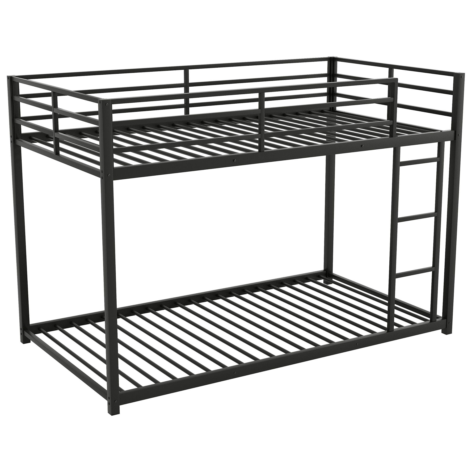 Metal Bunk Bed, Low Bunk Bed With Ladder