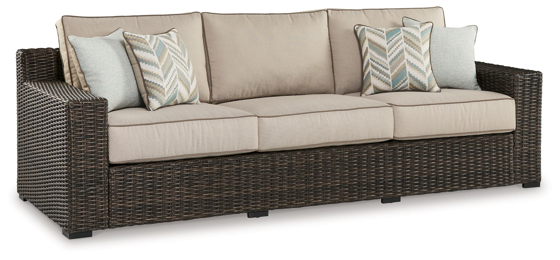 Signature Design by Ashley® Coastline Bay - Brown - Sofa With Cushion | Meri Furniture