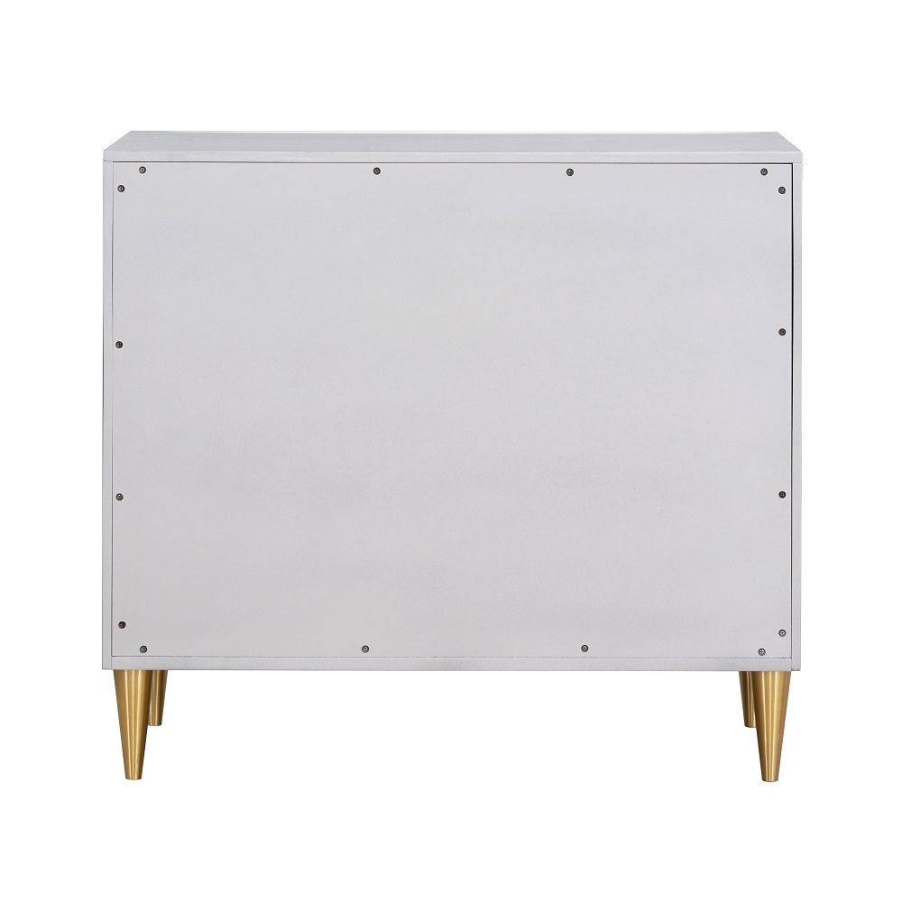 ACME Anson - Console Cabinet - Metallic Silver Champagne | Meri Furniture