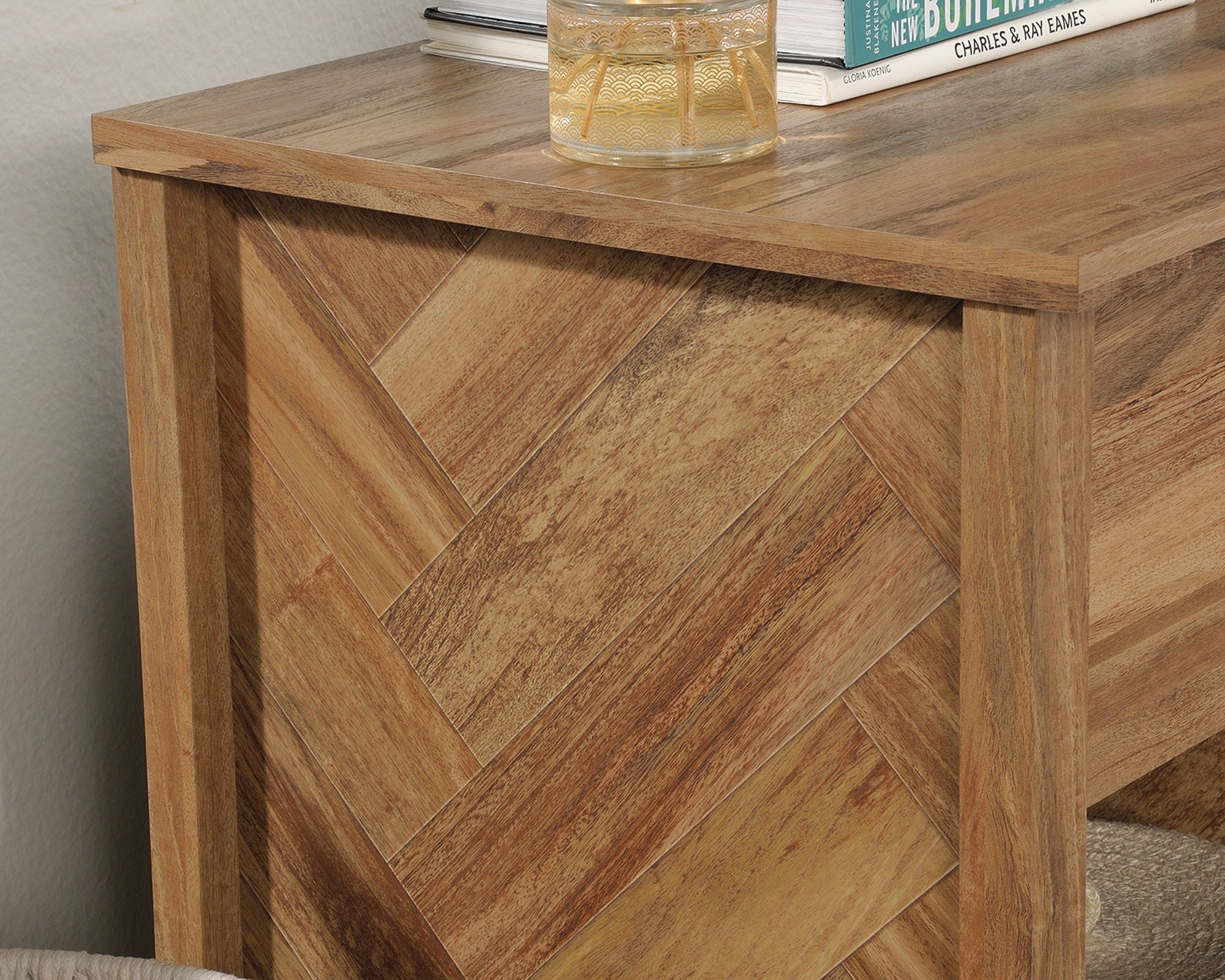 1-Drawer Open Shelf Night Stand