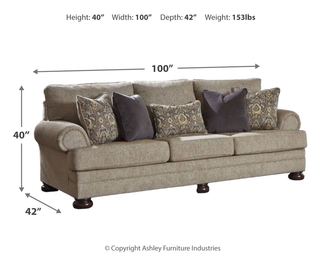 Ashley Furniture Kananwood - Oatmeal - Sofa | Meri Furniture