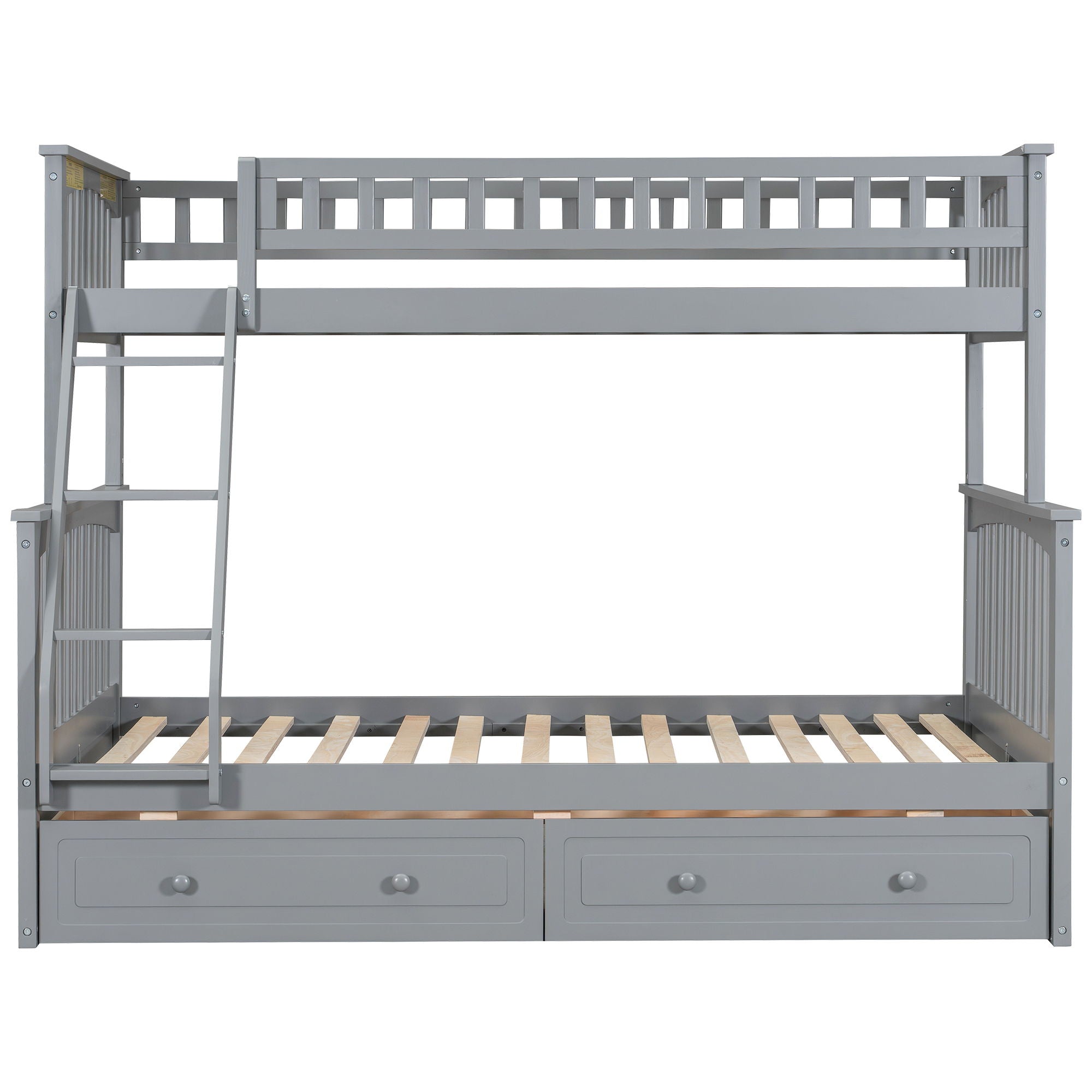Bunk Bed With Drawers, Convertible Storage Bed