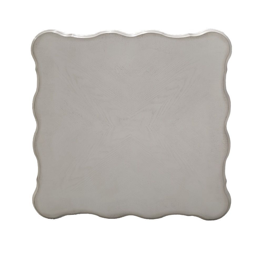 ACME Dresden End Table - Bone White Finish | Meri Furniture