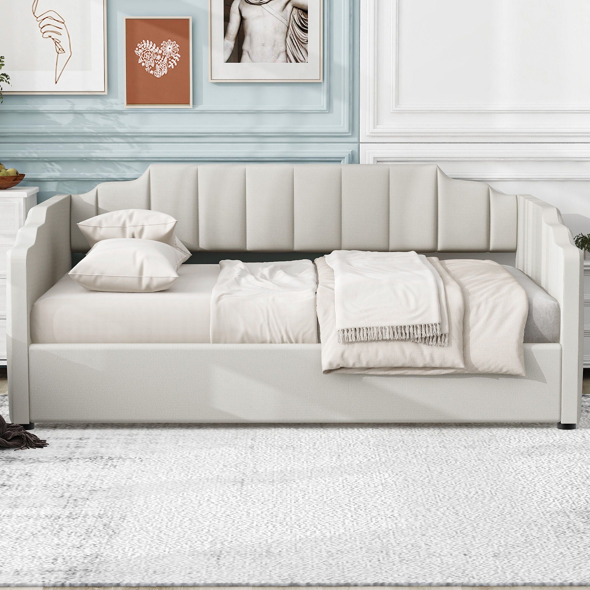 Modern Upholstered Daybed With Underneath Storage