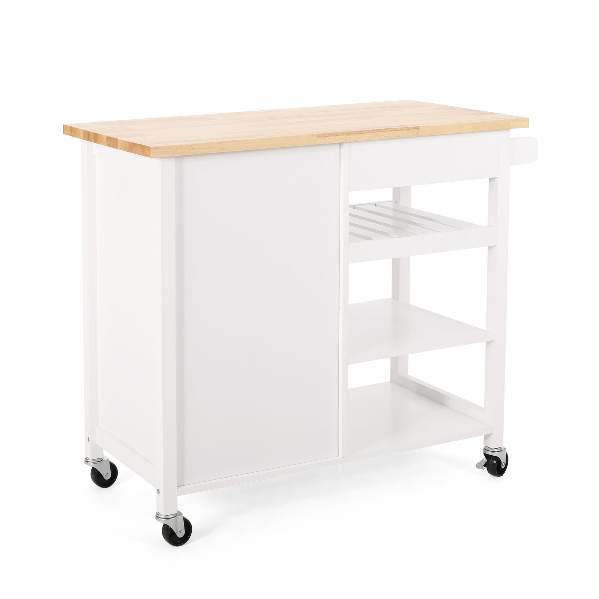 Contemporary Design Kitchen Cart With Wheels