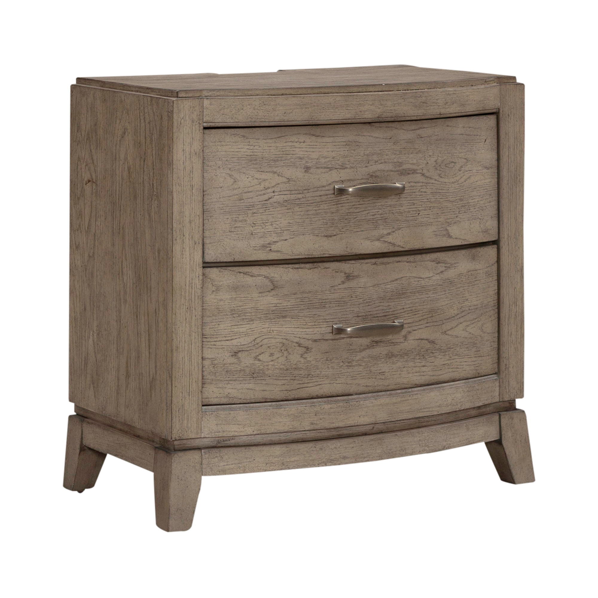Liberty Furniture Avalon - Nightstand With Charging Station - Burnished Beige | Meri Furniture