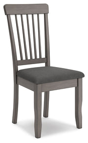 Signature Design by Ashley® Shullden - Gray - Dining Room Side Chair (Set of 2) | Meri Furniture