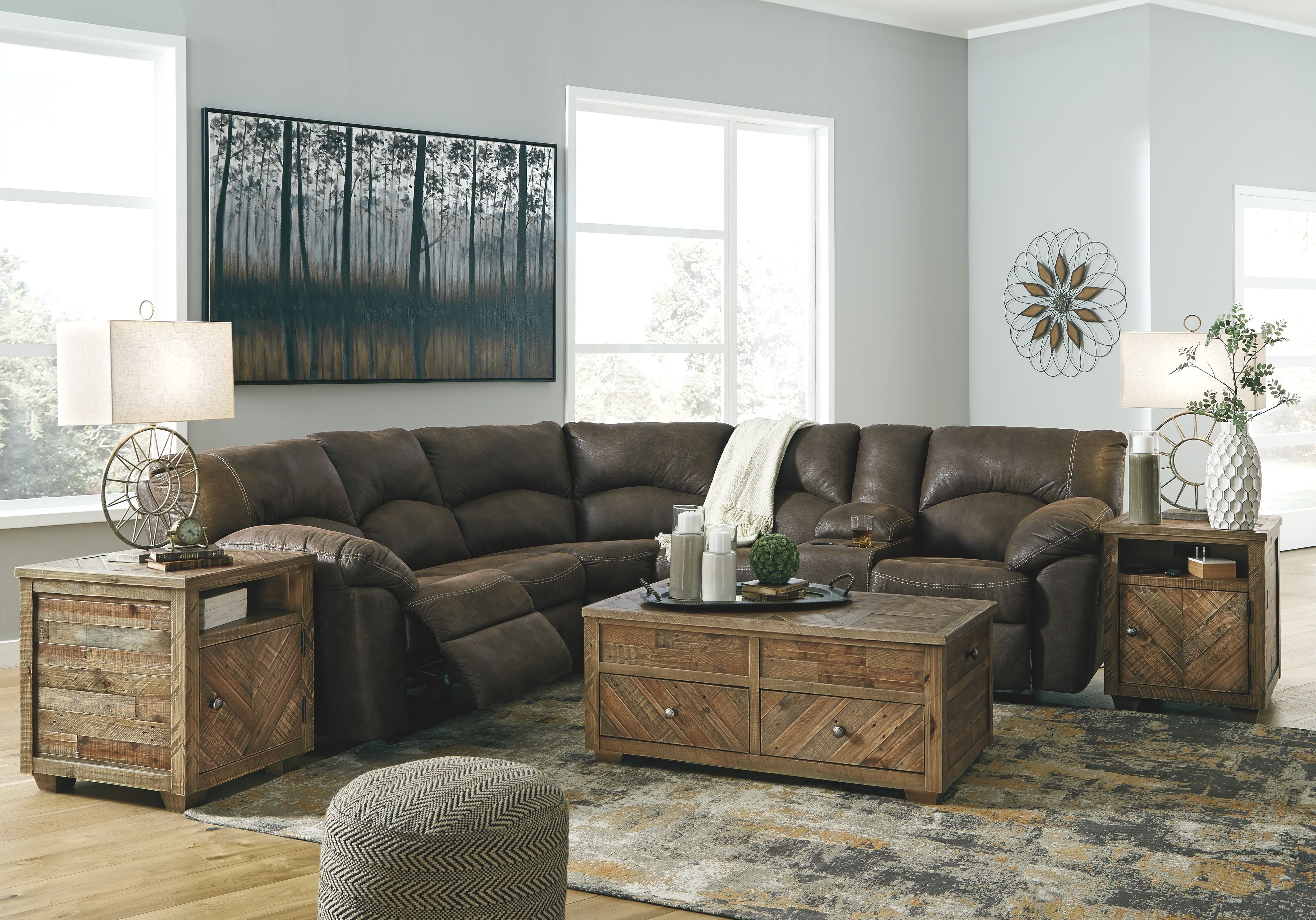 Signature Design by Ashley® Tambo - Reclining Sectional | Meri Furniture