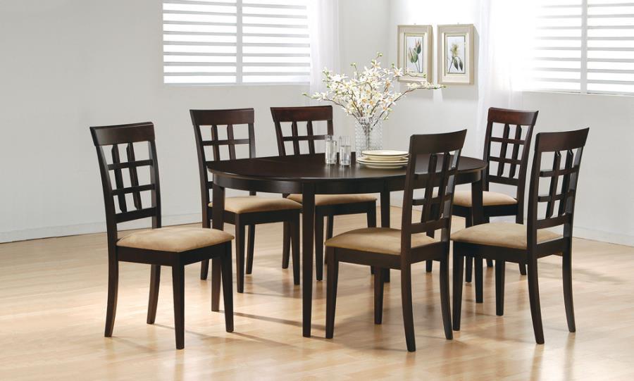 Coaster Fine Furniture Gabriel - Oval Extension Leaf Dining Table - Cappuccino | Meri Furniture