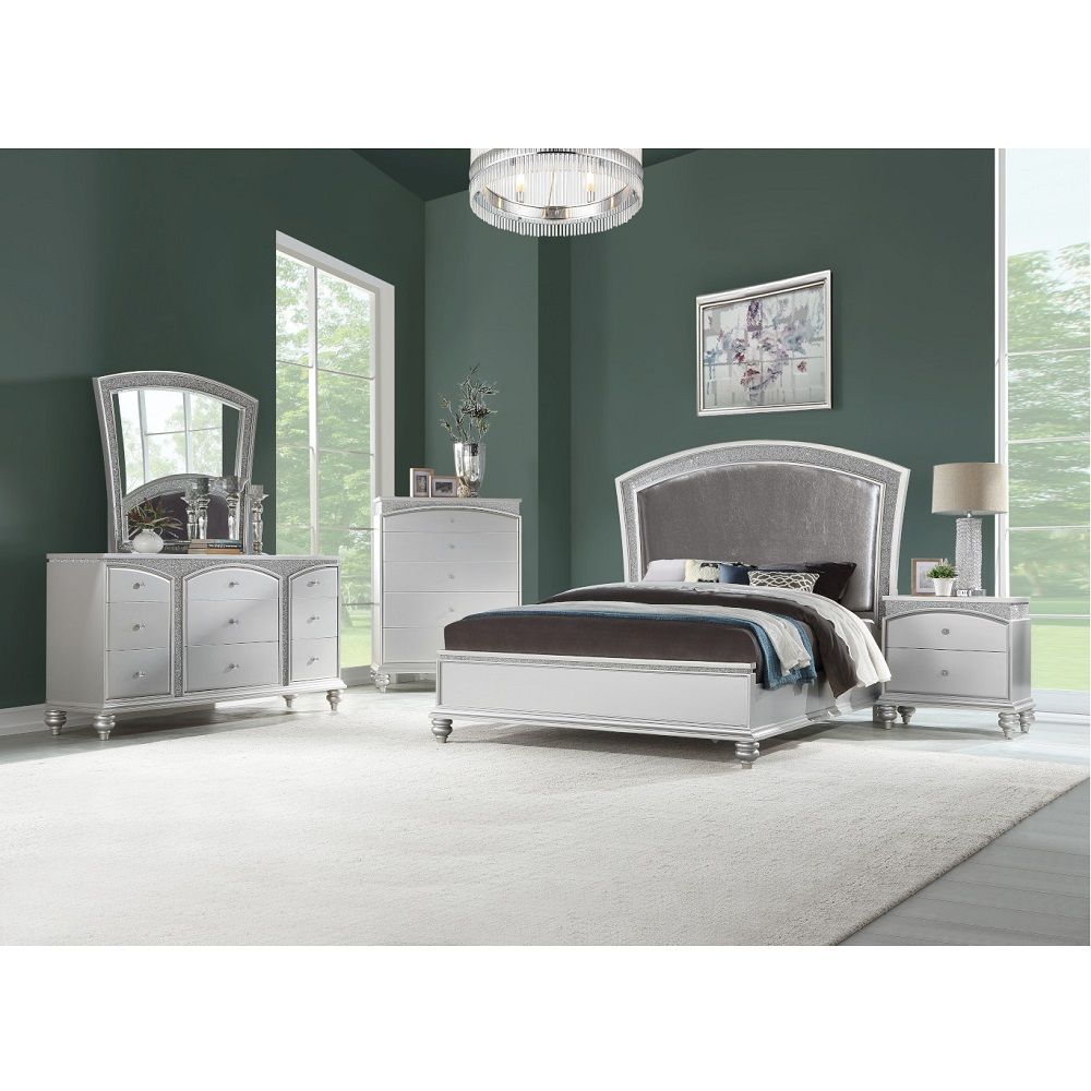 ACME Maverick - Mirror - Platinum | Meri Furniture